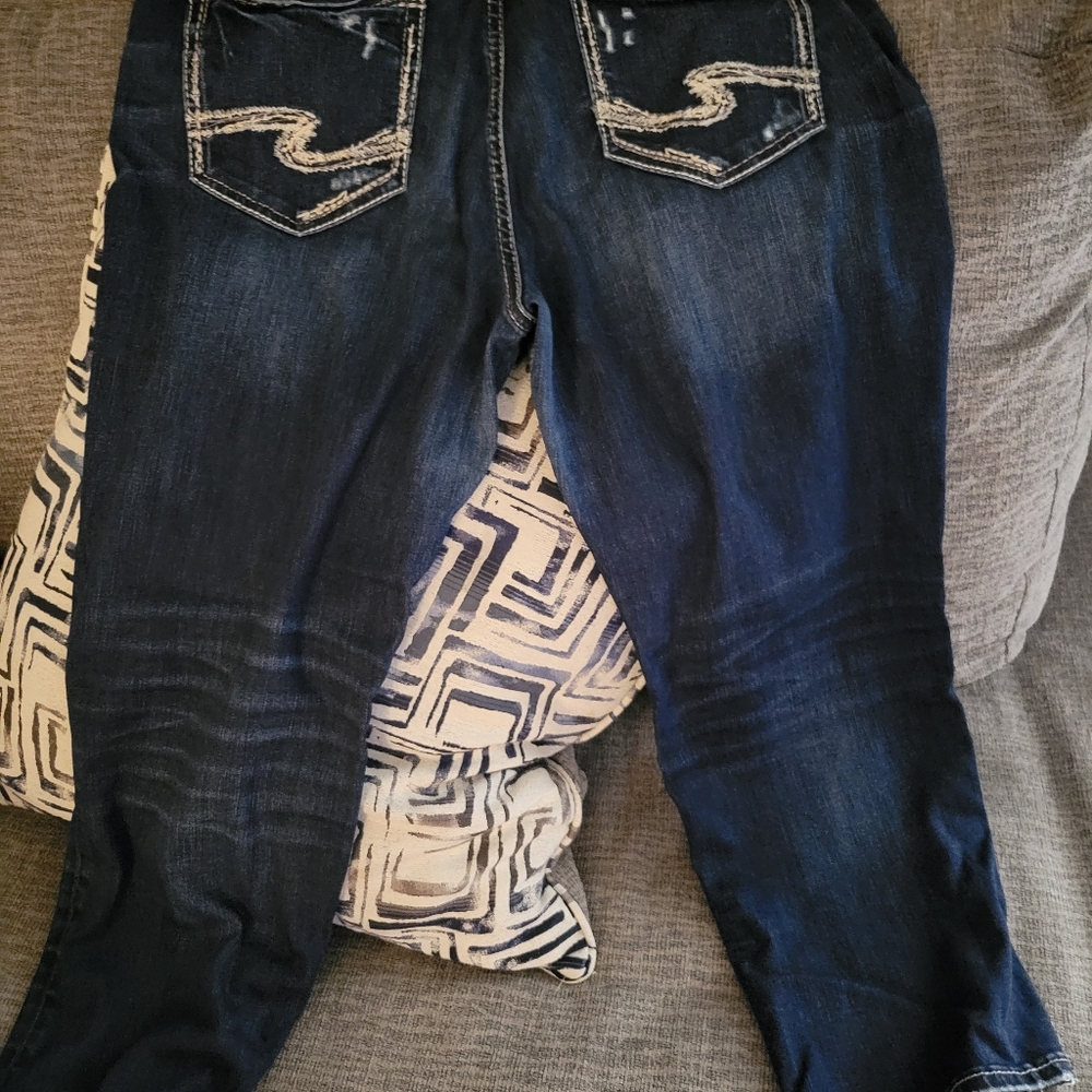 Womens Siver capri
